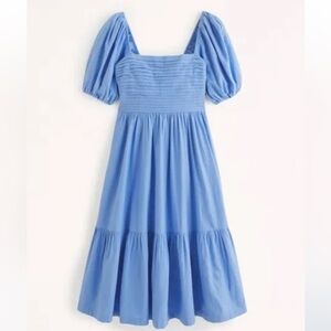 Abercrombie & Fitch Blue Midi Dress